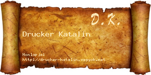 Drucker Katalin névjegykártya
